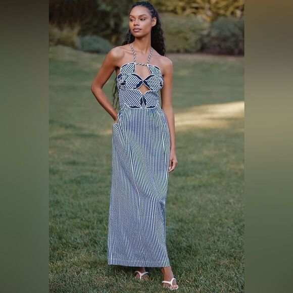 Anthropologie Dresses & Skirts - ❤️ ANTHROPOLOGIE NWT Celandine Hibiscus Cutwork Cotton Midi Dress Chic | L